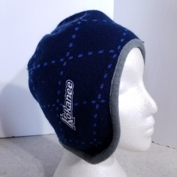 Blue & Grey Kokanee Warm Winter Beanie Toque - Picture 1 of 8